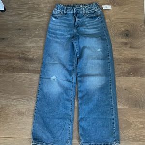 GAP girls high wide leg jeans